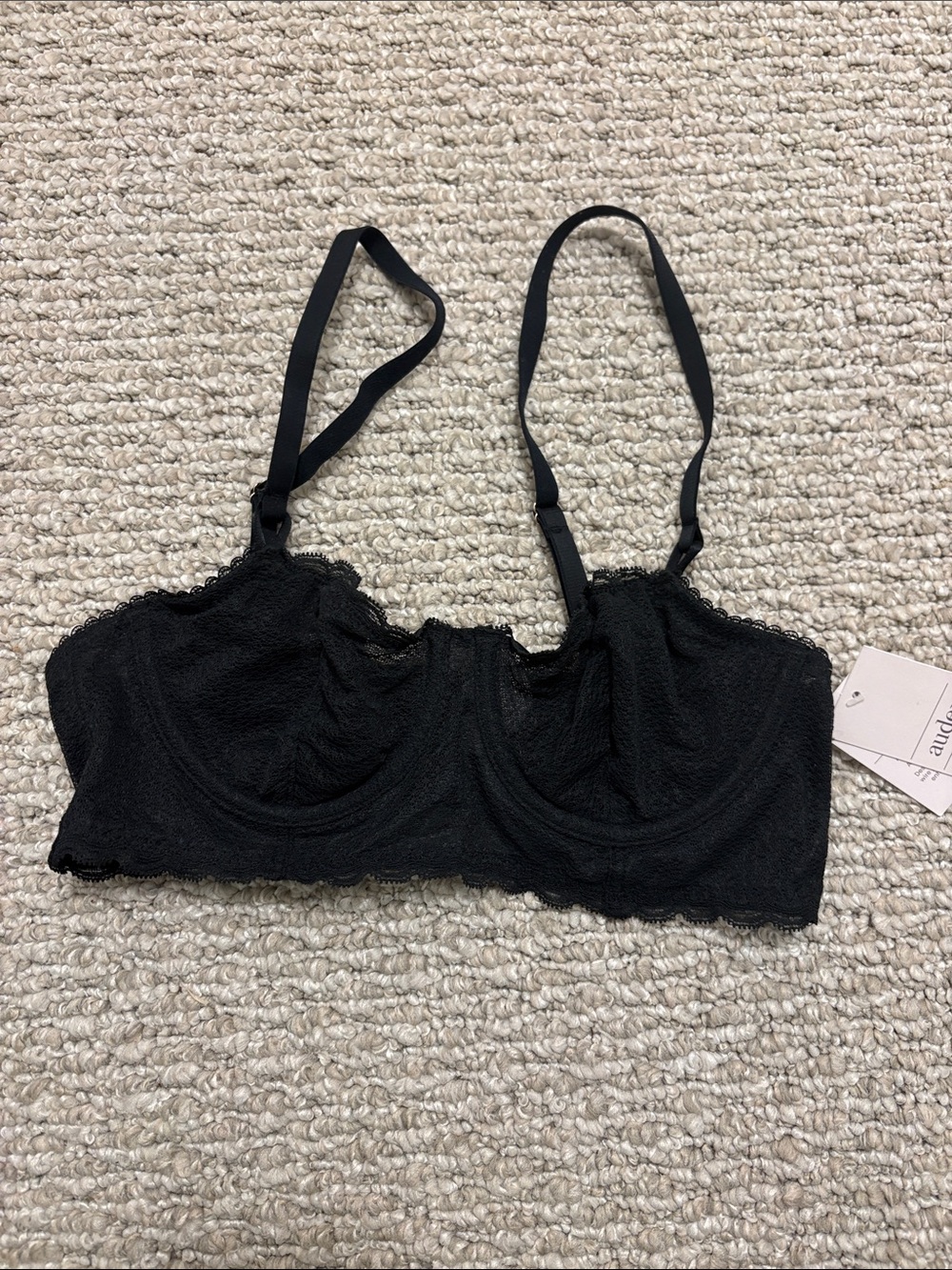 Auden Black Lace Underwire Bralette